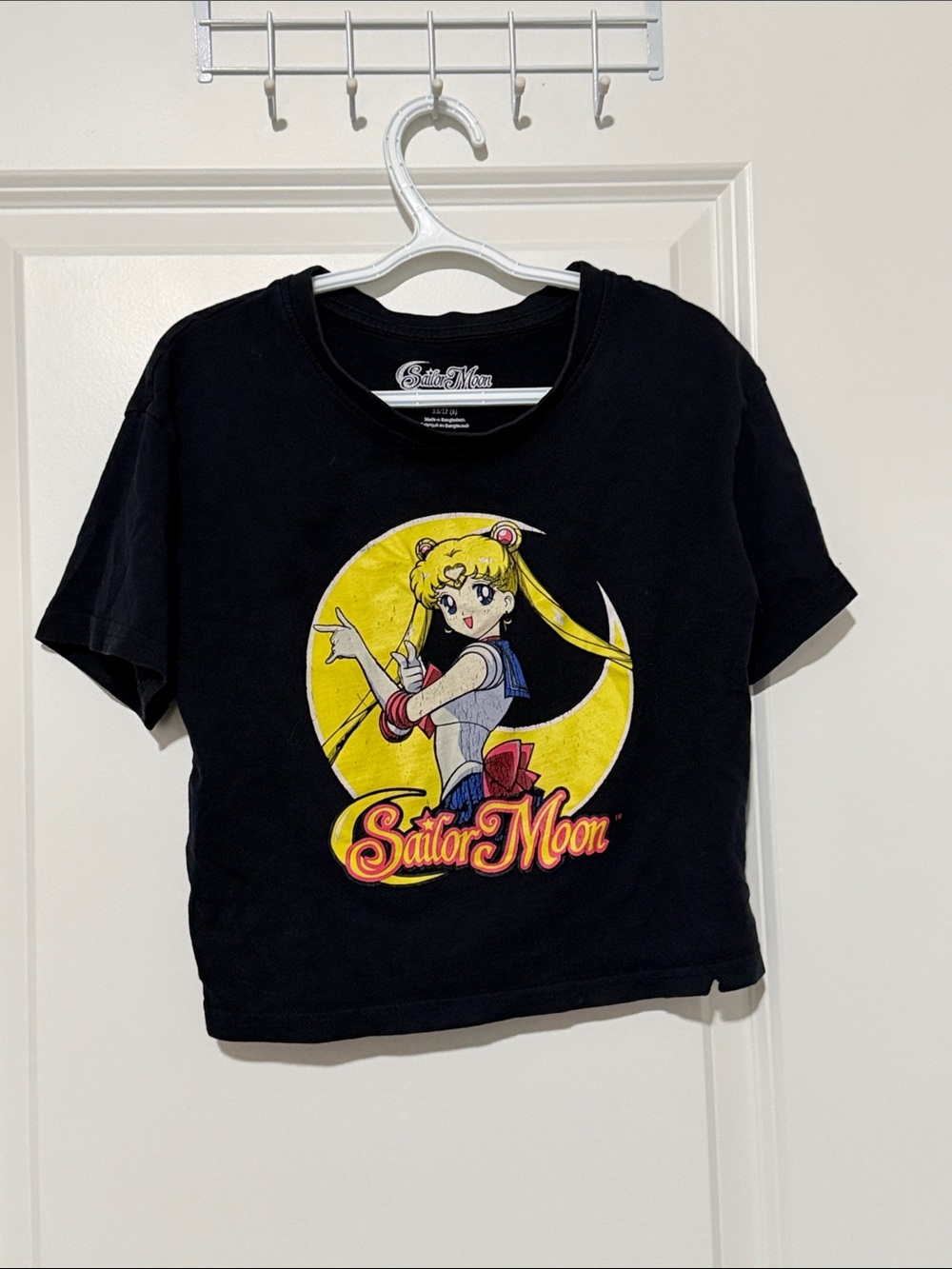 Sailor Moon Girls' Black Graphic Tee